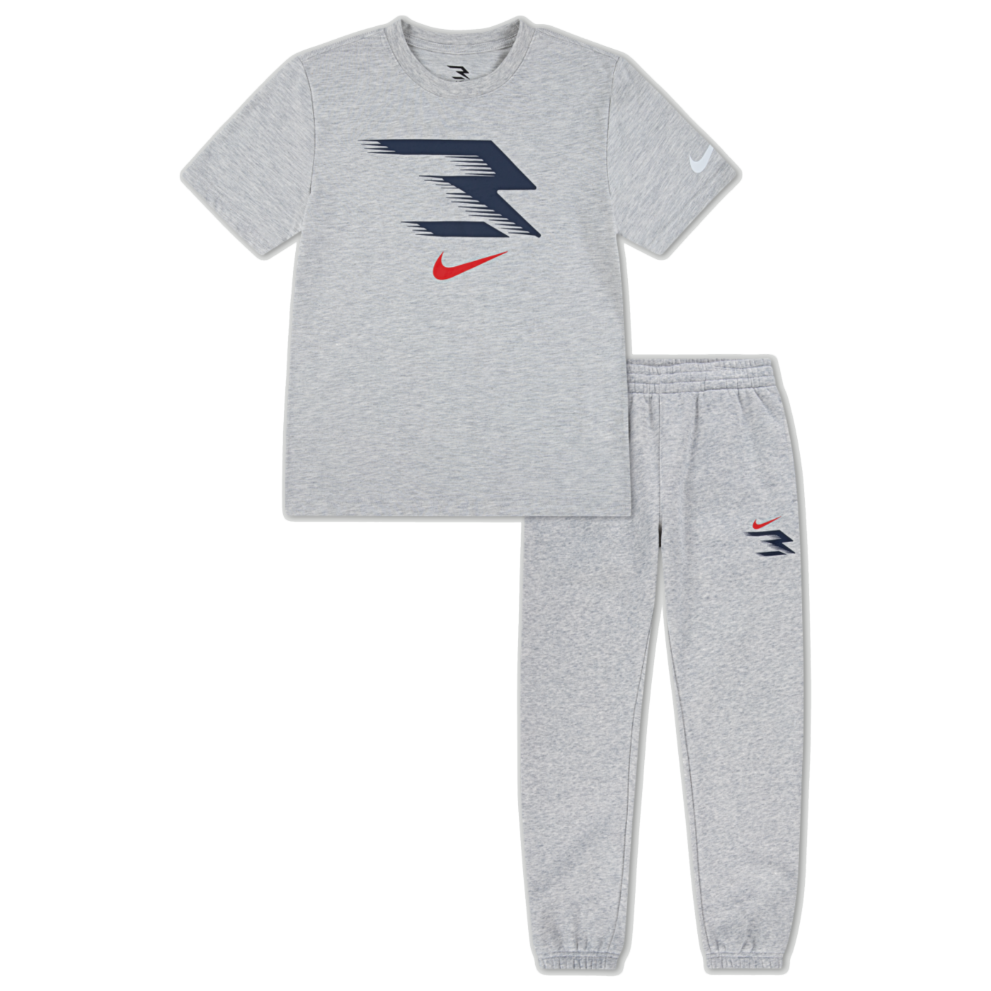 Big Kids' Speed Blur Icon 2-Piece Set | Grey Heather