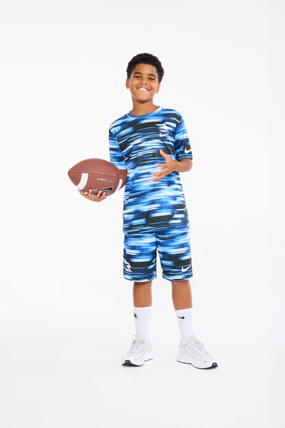 Big Kids' Dri-FIT Speed Blur Print T-Shirt | University Blue