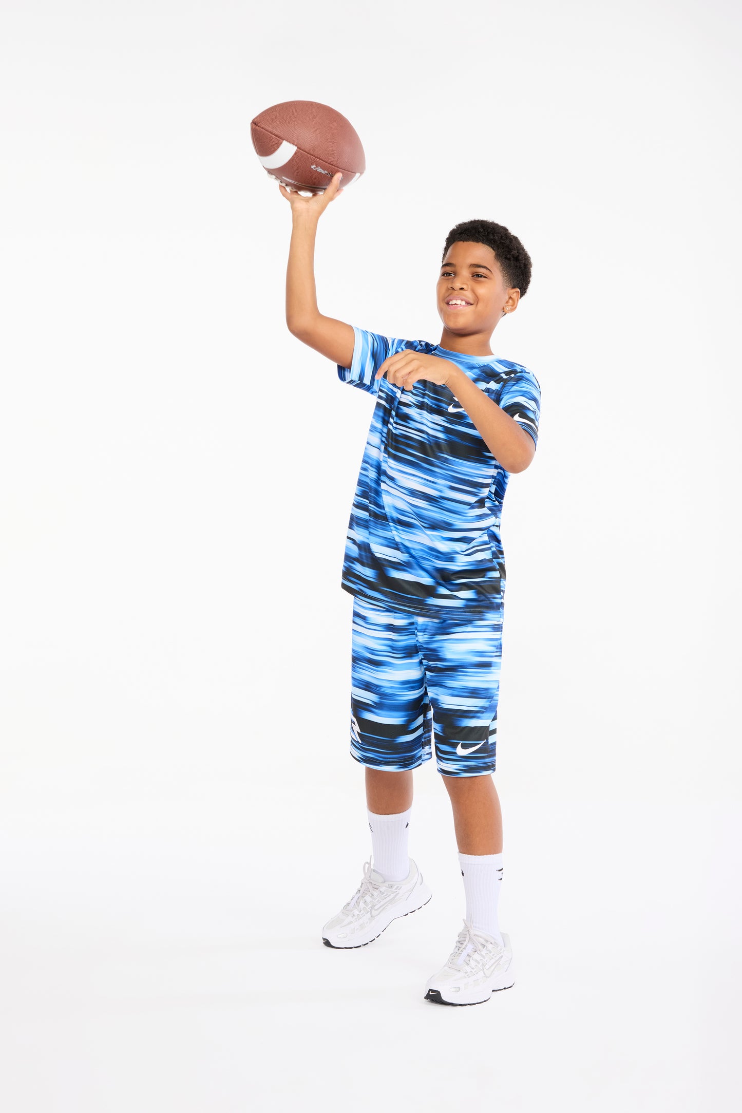 Big Kids' Dri-FIT Speed Blur Print T-Shirt | University Blue