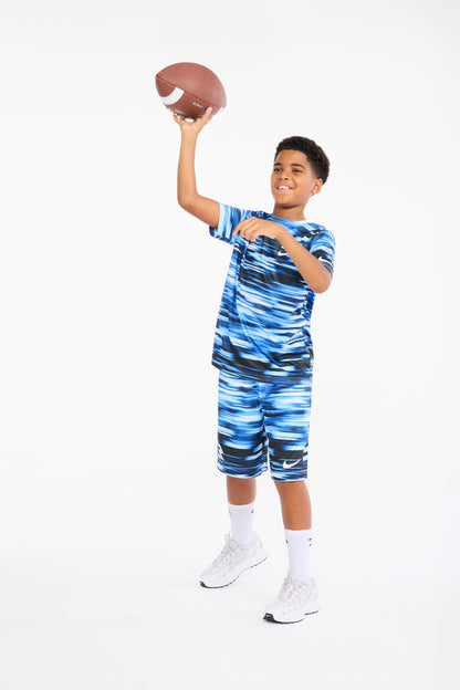 Big Kids' Dri-FIT Speed Blur Print T-Shirt | University Blue