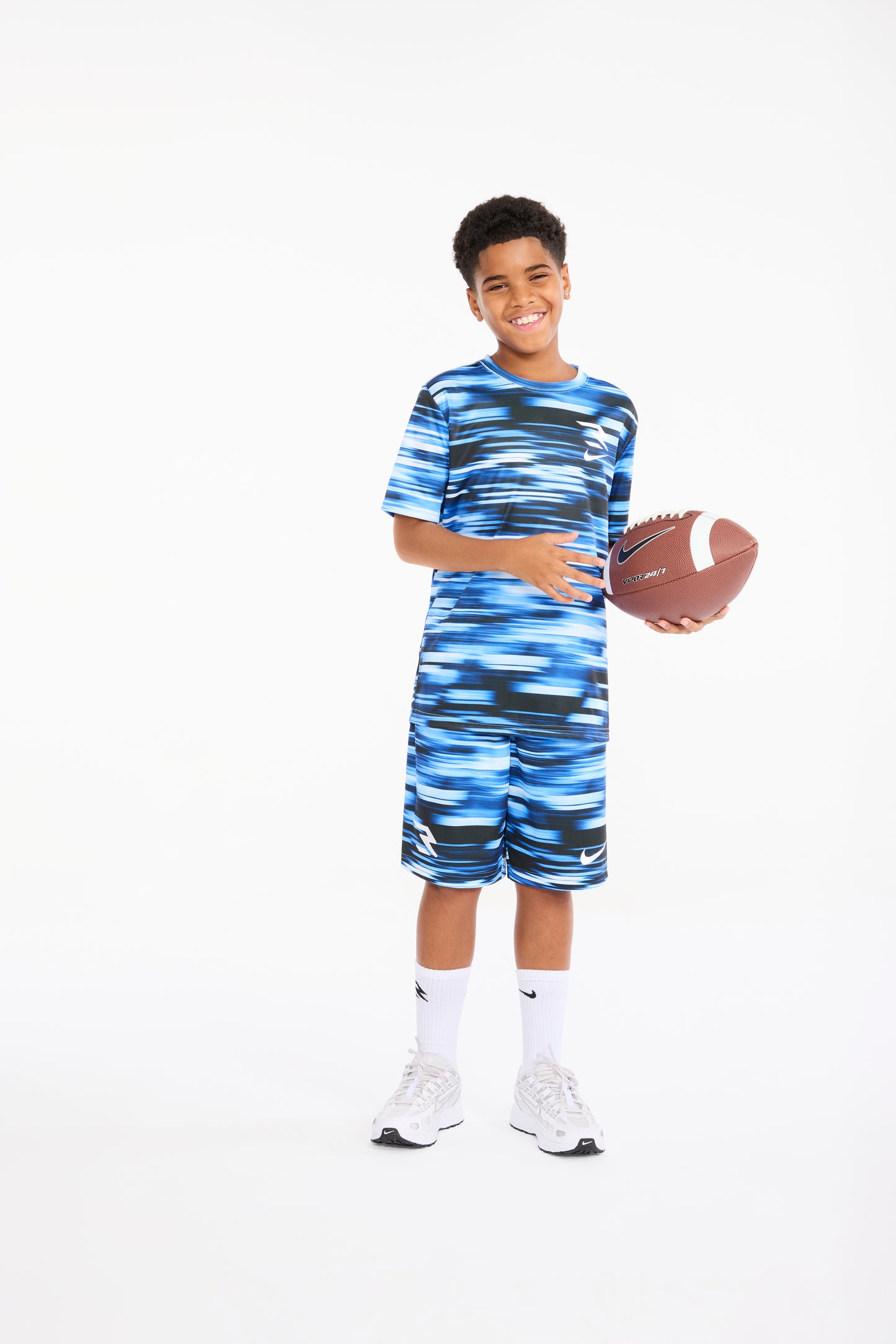 Big Kids' Dri-FIT Speed Blur Print T-Shirt | University Blue