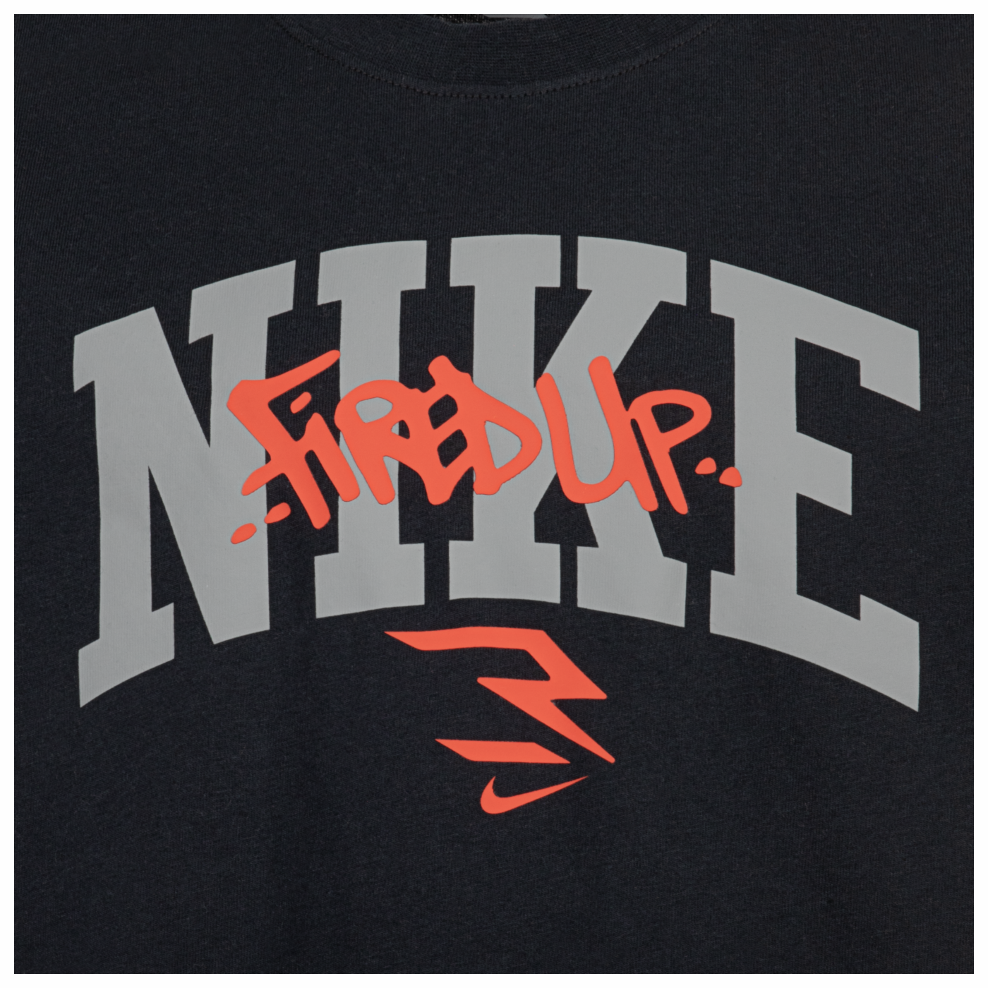 Big Kids' Graffiti Tag Lockup T-Shirt | Black