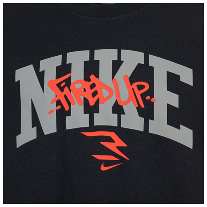 Big Kids' Graffiti Tag Lockup T-Shirt | Black