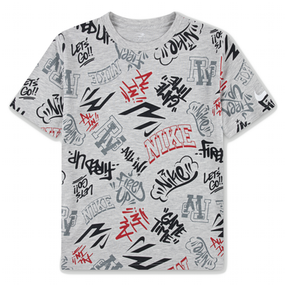Big Kids' Graffiti Tag T-Shirt | Grey Heather