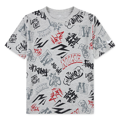 Big Kids' Graffiti Tag T-Shirt | Grey Heather