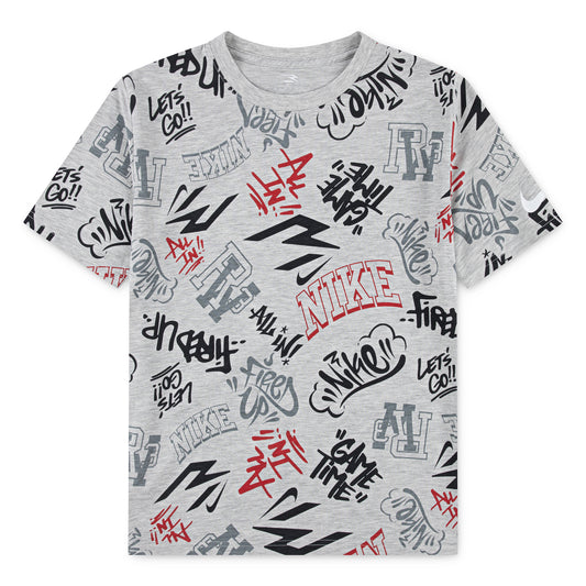 Big Kids' Graffiti Tag T-Shirt | Grey Heather