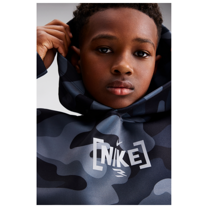 Big Kids' 3ssentials Camo Hoodie | Black