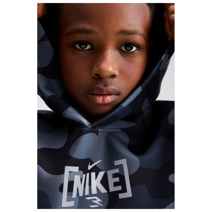 Big Kids' 3ssentials Camo Hoodie | Black