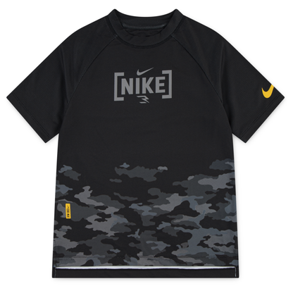 Big Kids' Mesh Camo Panel Tee | Black