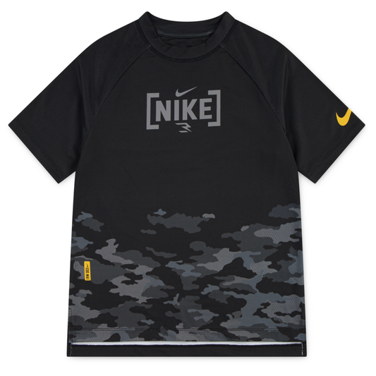Big Kids' Mesh Camo Panel Tee | Black