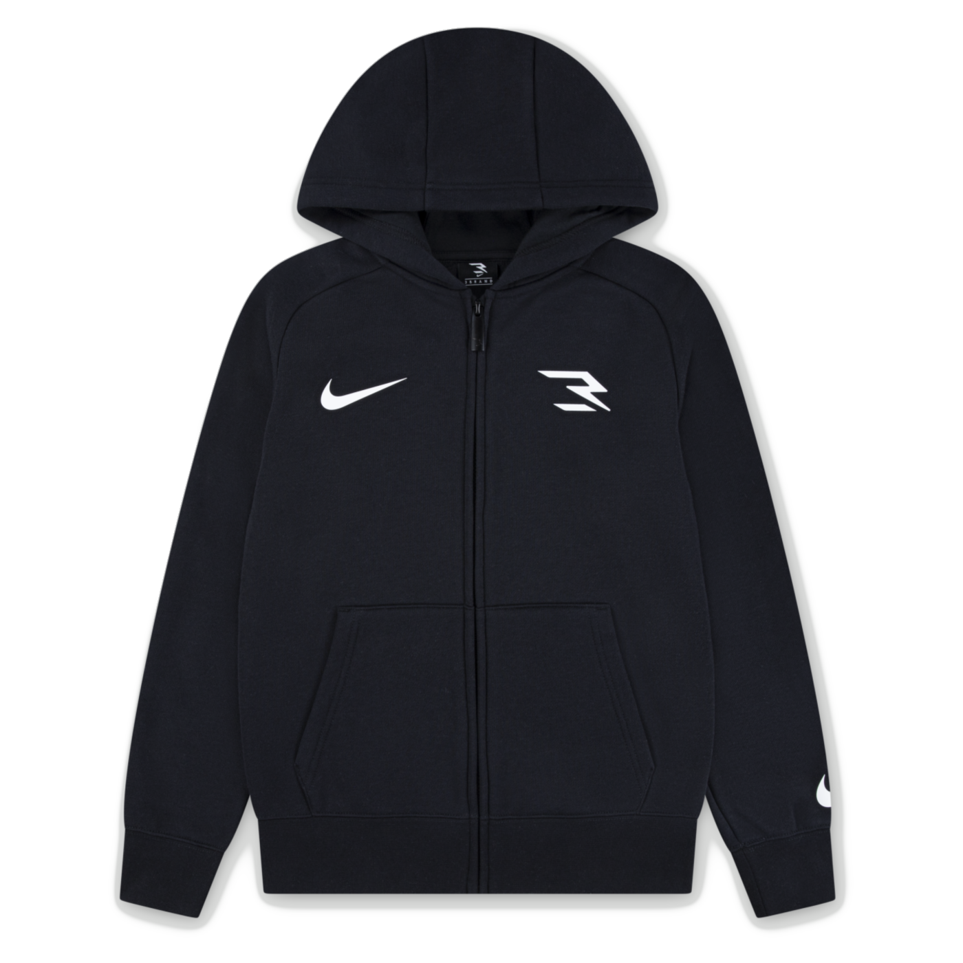 Big Kids' Fleece Full-Zip Hoodie | Black