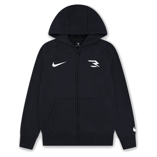 Big Kids' Fleece Full-Zip Hoodie | Black