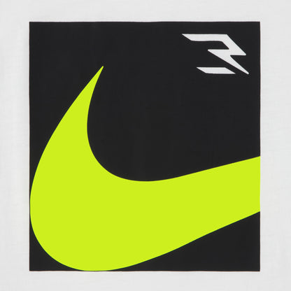 Big Kids' Boxed Swoosh T-Shirt | White