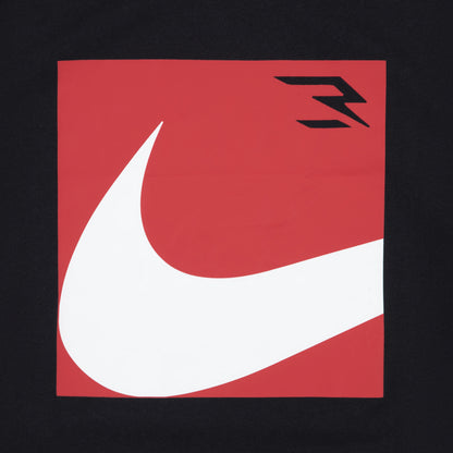 Big Kids' Boxed Swoosh T-Shirt | Black