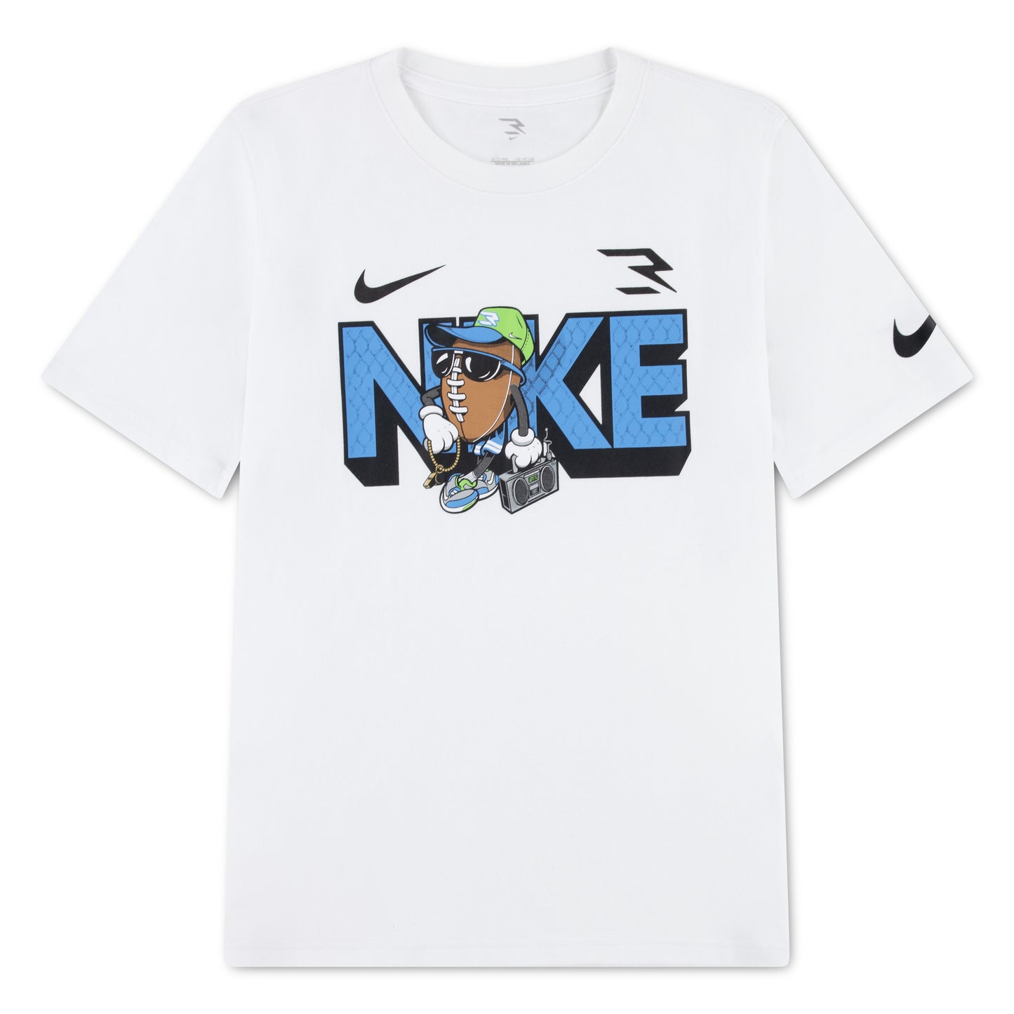 Big Kids' Capmando Baller T-Shirt | White