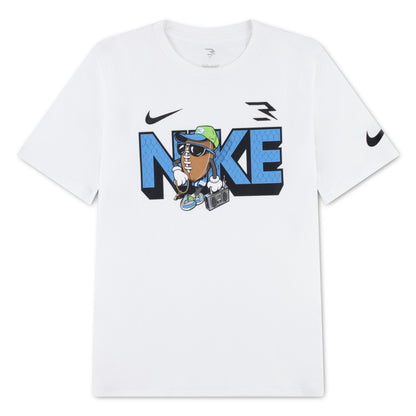 Big Kids' Capmando Baller T-Shirt | White
