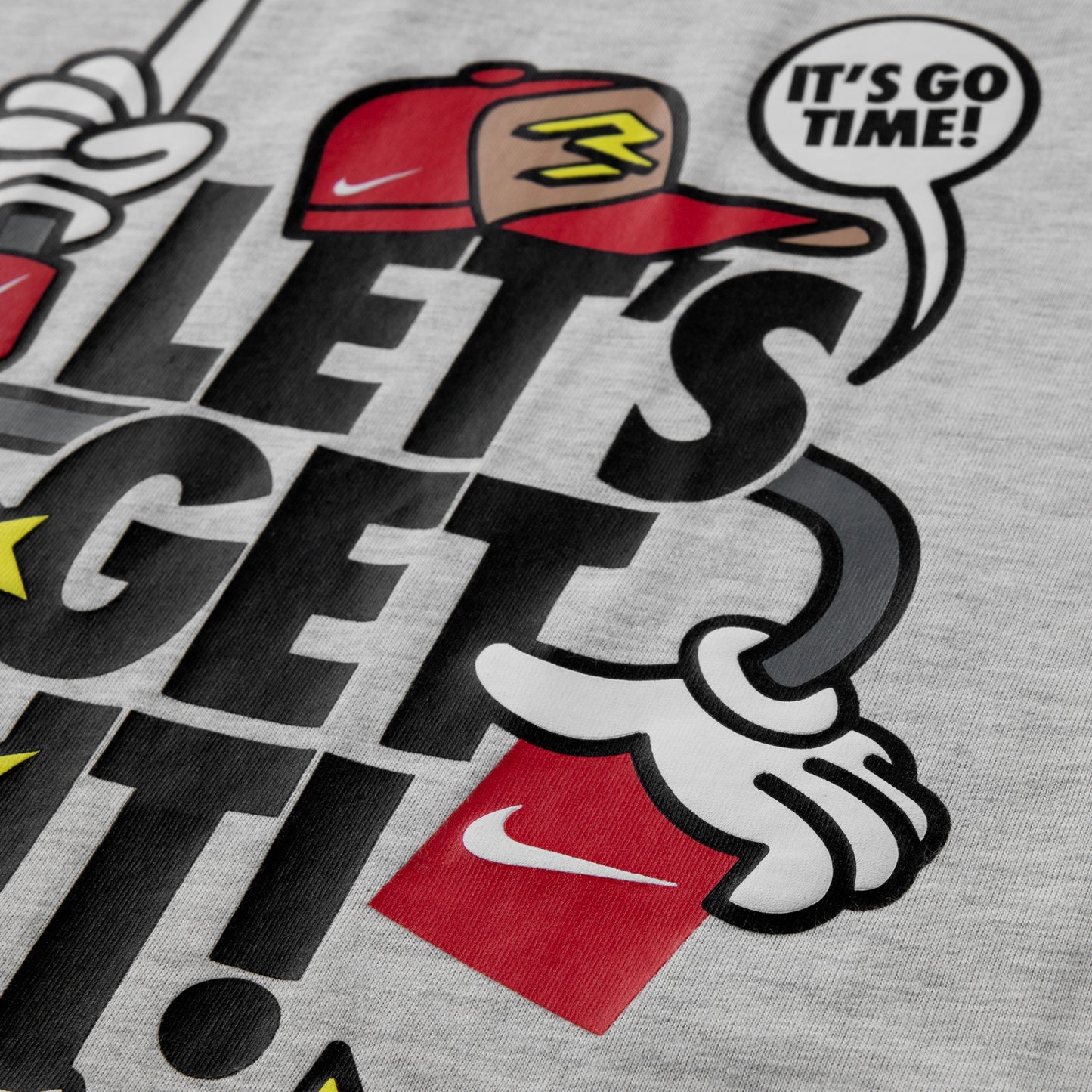Big Kids' "Let's Get It" Capmando T-Shirt | Grey Heather
