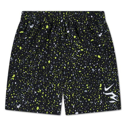Big Kids' Dri-FIT Splatter Shorts | Black/Volt