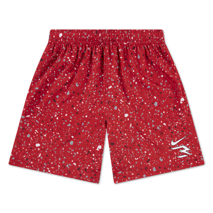 Big Kids' Dri-FIT Splatter Shorts | University Red/Black