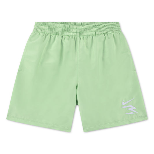 Big Kids' Lockup Defense Badge Shorts | Faded Green