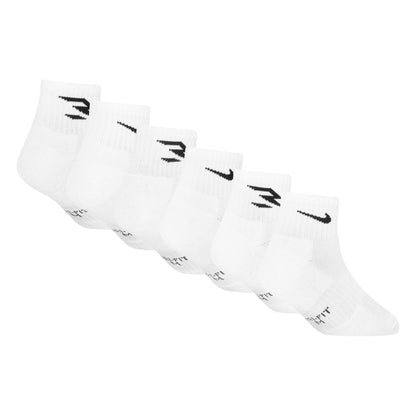 Kids' Dri-FIT Core Ankle Socks (6 Pairs) | White