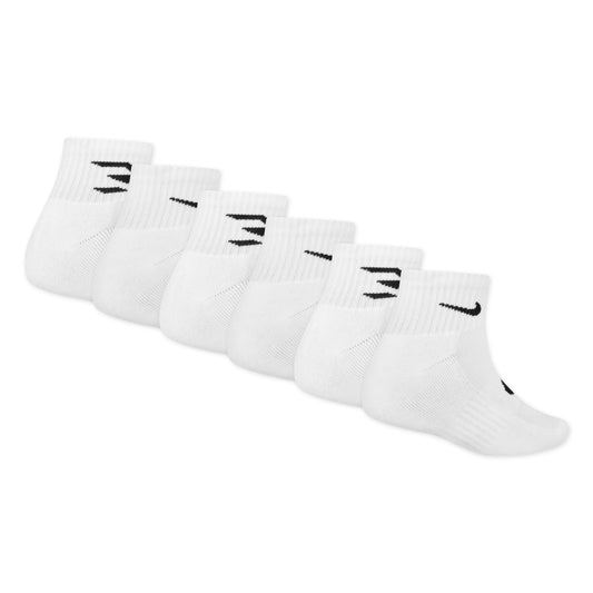 Kids' Dri-FIT Core Ankle Socks (6 Pairs) | White