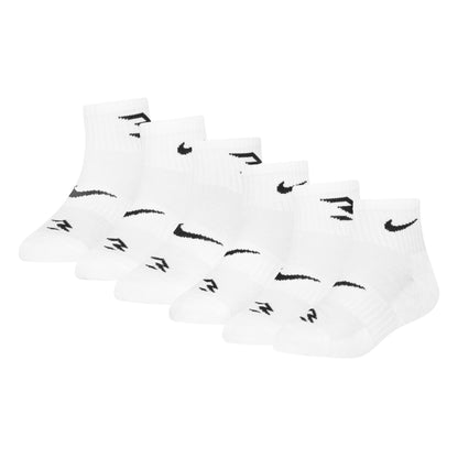Kids' Dri-FIT Core Ankle Socks (6 Pairs) | White