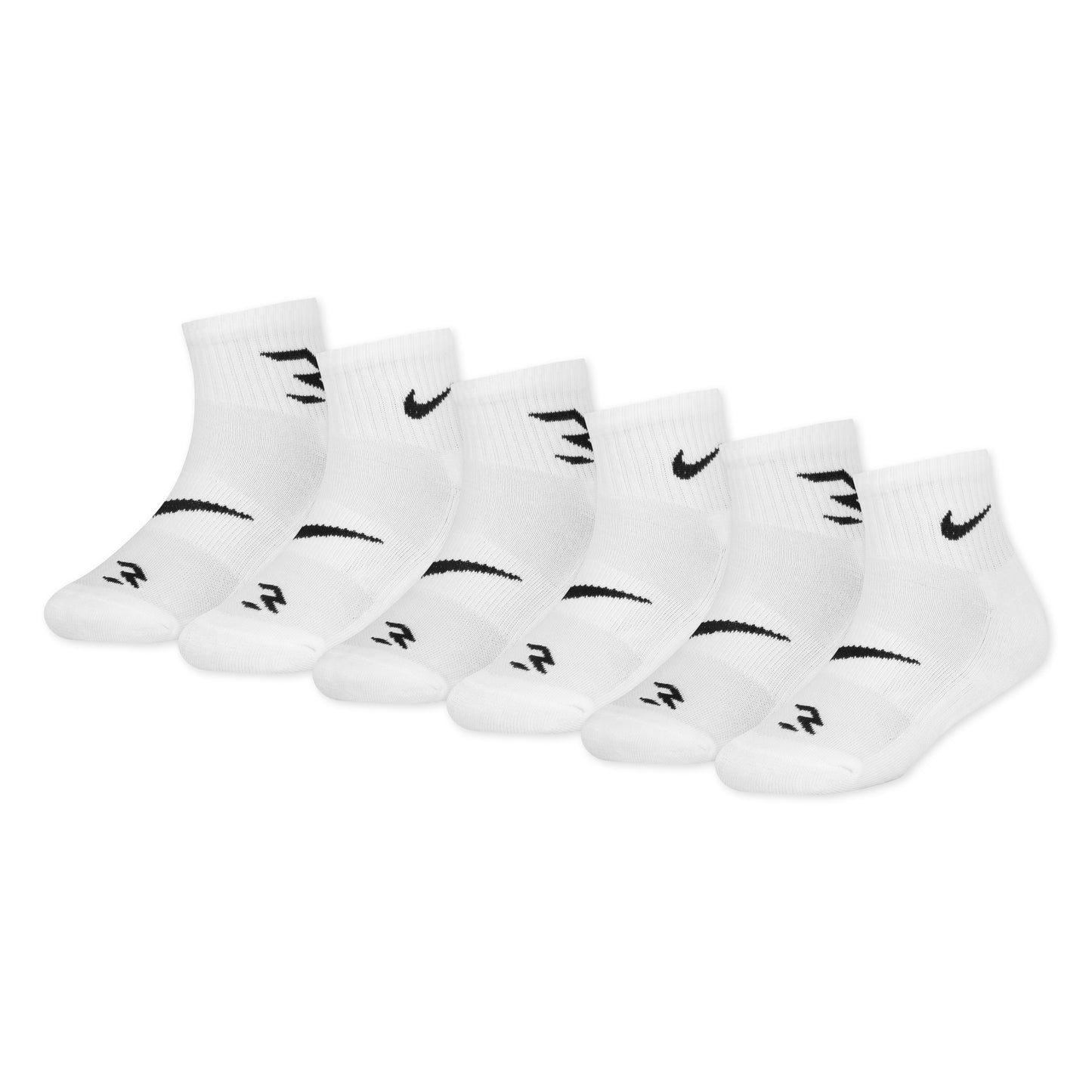Kids' Dri-FIT Core Ankle Socks (6 Pairs) | White
