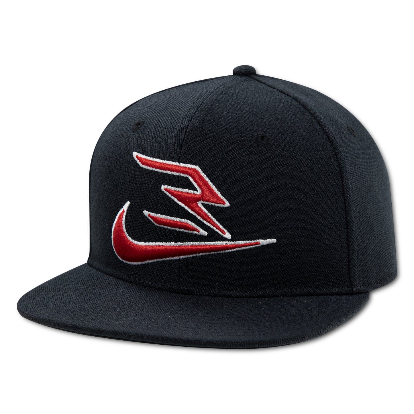 Big Kids' Classic Flat Brim Cap | University Red/Black