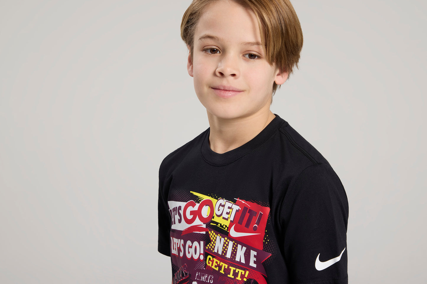 Big Kids' Collage T-Shirt | Black