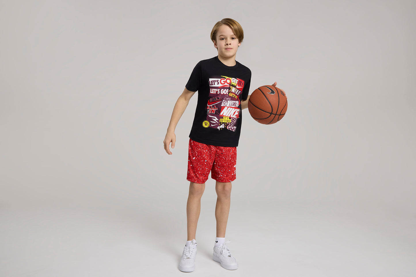 Big Kids' Collage T-Shirt | Black