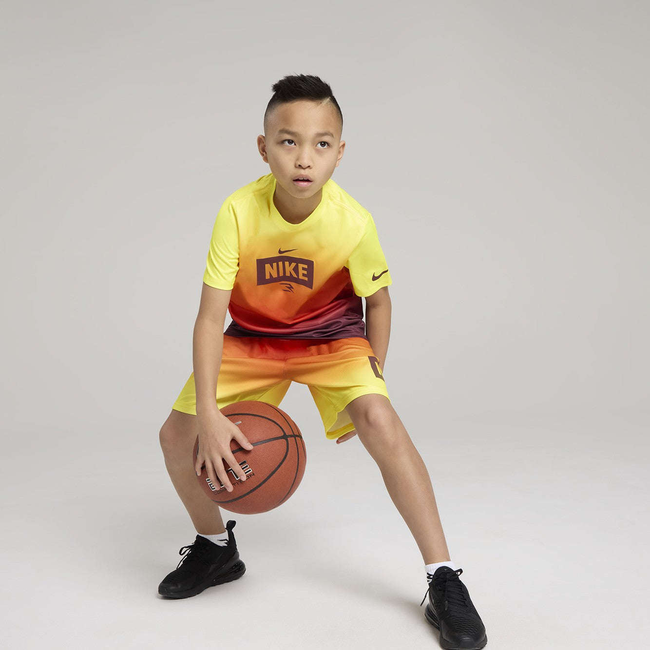 Big Kids' Dri-FIT Gradient Mesh Shorts | Sunray – 3BRAND